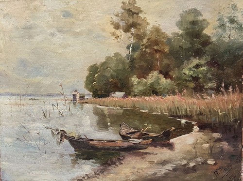 Pfister barque au bord - barque,