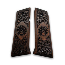 ZIB GRIPS Lama 1911 45 Acp/9mm. Poignée de pistolet faite à la main en bois...