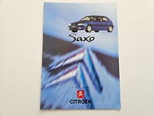 CITROEN SAXO INC VTS SALES BROCHURE 1996