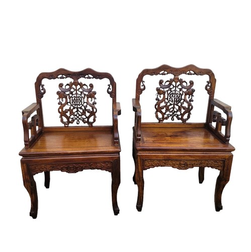 Paire fauteuils bois - de,