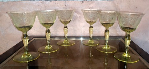 Anciens verres vin - 6,