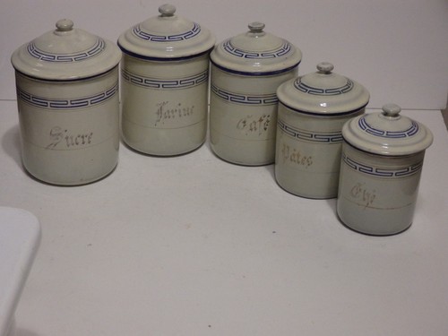 Pots épices émaillés - épices,