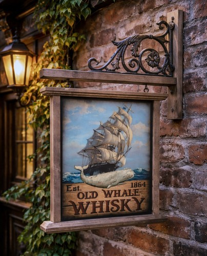 Panneau suspendu pub - suspendu, whale
