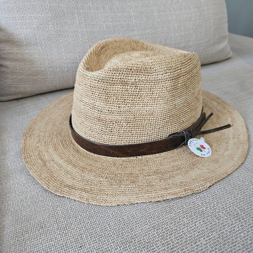 Chapeau crochet raphia - chapeau,