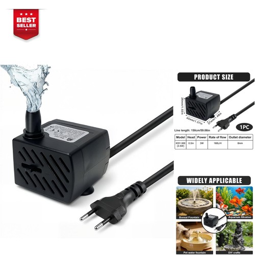 Pompe eau submersible - eau, 3.5w