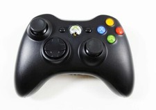 Original Microsoft Xbox 360 Wireless Black Controller