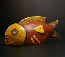 Masque poisson tribal africain