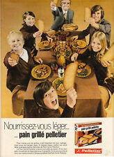 Vintage Pelletier Toast 1970 Magazine Issue Advertising