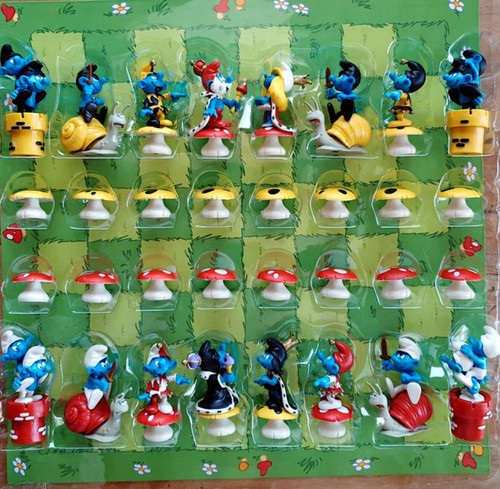 Jeu échecs schtroumpf - d'échecs,
