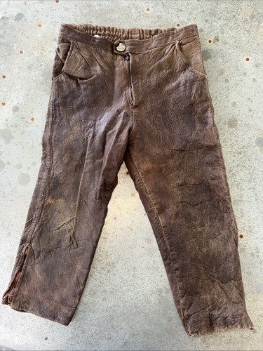 Pantalon ancien enfant cuir - pantalon,