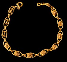 BRACELET TRAVAILLÉ PLAQUÉ OR