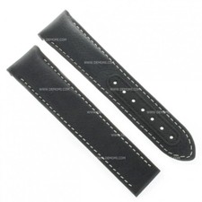 Omega Sangle Cuir Noir 21/18