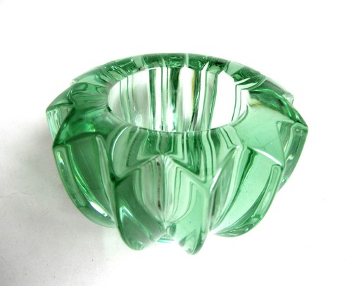 Cristal vert art déco - cristal,