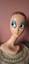 Tête à Chapeau mannequin TWIGGY  Modele HUARD 1971  Vintage 