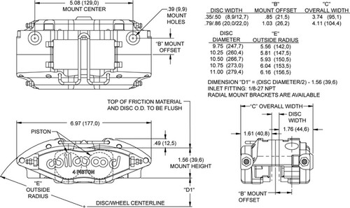 Wilwood 120 8729 powerlite - wilwood, 120-8729