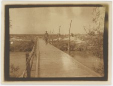 Berry-au-Bac (Aisne). Le pont de bois. 1917. Military. WW1. War 14-18.