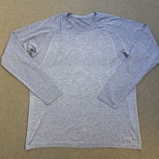 Lululemon Metal Vent Tech Shirt Men XL Blue Pullover Performance Stretch