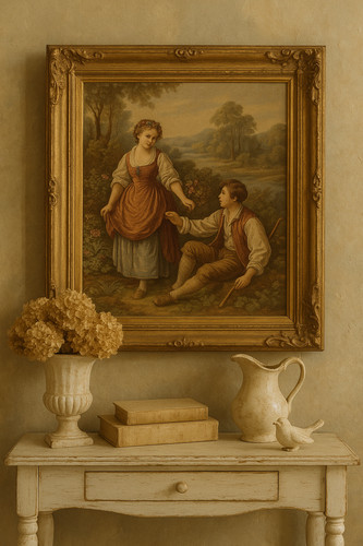 Tableau cadre tapisserie - tableau,