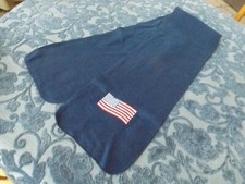 Unisex long New Navy Blue American Flag Scarf 56" x 9.5"