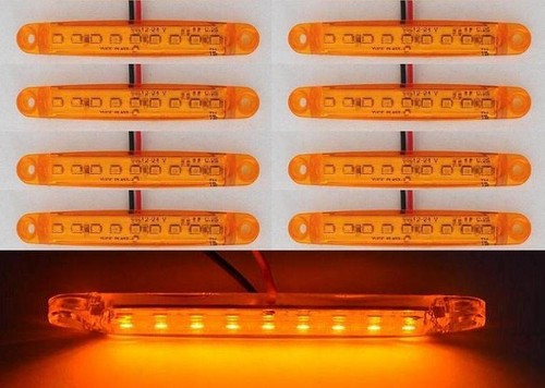Orange ambre 24v 9 led - x,