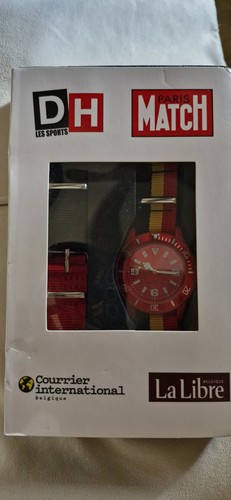 Montre homme analogique rouge