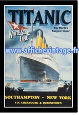 affiche poster paquebot titanic