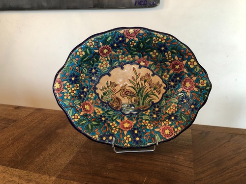 Ancien joli plat faïence - ancien,