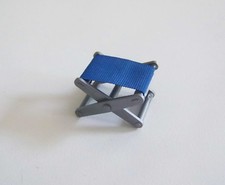 PLAYMOBIL (V602) CAMPING - Grey & Blue Folding Chair Tent 5435