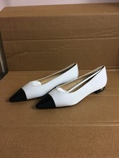 chanel bi color canvas ballerinas - bicolor chanel ballet flats canvas