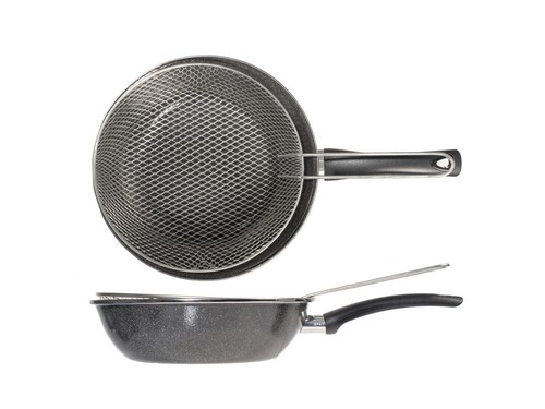 Friteuse avec grille maculée - grille,