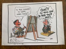 PRESSE DESSINS NONO- GAUGUIN DEDICACE-PONT- AVEN- CARICATURE -CURÉ-JOURNAL-HERGE