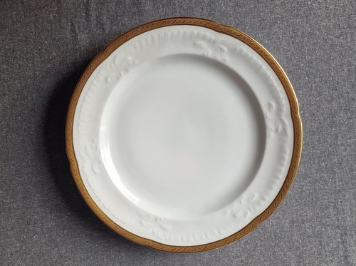 Assiettes plates blanc et - 18,