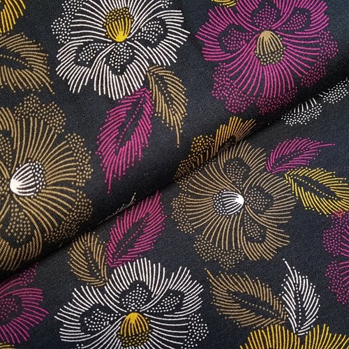 Coupon jersey imprimé floral - coupon,