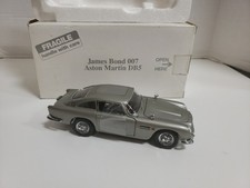 Danbury Mint 1964 Aston Martin DB5, James Bond 007 Silver 1/24 Diecast With Box