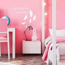 Sticker au pays des merveilles - décoration murale chambre petite fille