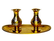 Burettes et plateau argent vermeillé Minerve Placide Poussielgue-Rusand XIXème