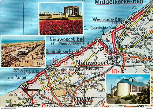 Carte postale belgique la - -,