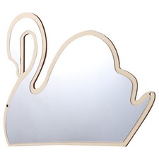  Miroir décoratif en bois en forme de cygne, décoration pour chambre de bébé,