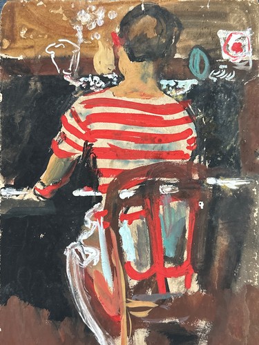 Ancien dessin gouache jean - ancien,