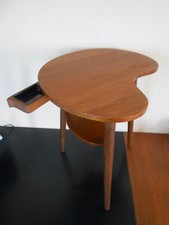 RARE PETITE TABLE D'APPOINT BOOMERANG DESIGN VINTAGE 1960 GORM MOBLER DENMARK