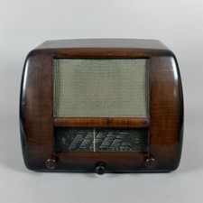 Radio À Lampes En Bois