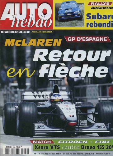 Auto hebdo 1190 06 1999 - auto, n°1190