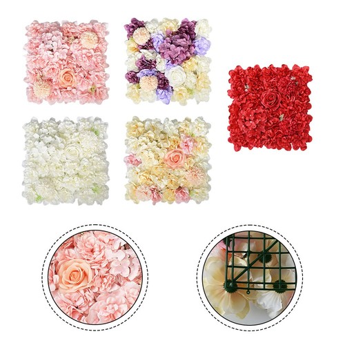 Mur rose artificielle - mur,