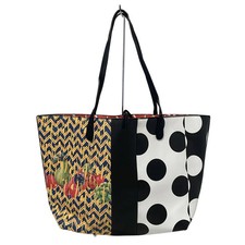 Auth Desigual - 18SAXPCT Black White Multi PVC Tote Bag