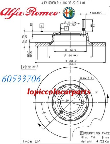60533706 paire disques - disques, de