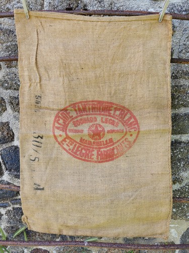 Ancien sac toile jute - en,