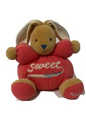 KALOO Bunny Rabbit LOVEY Plush Raspberry Pink Stuffed Toy FRANCE Baby Animal 12"