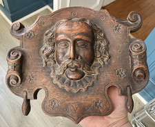 Ancien Panneau Décoratif Bois