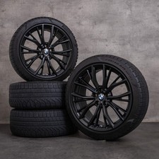 BMW Série 5 pneus hiver 19 pouces G30 G31 Jantes Styling 786 M 6885455 noir mat