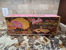 Vintage 1973 Mattel Barbie Goin’ Camping Set w/ Breezy Buggy & Tent Trailer